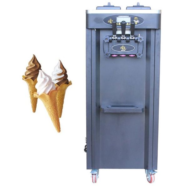

ice cream making machine sell the ly designed vertical stainless steel 2+1 mixed flavor soft and serve