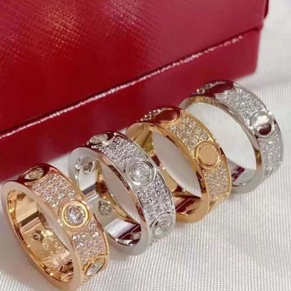 

love screw ring mens rings classic luxury designer jewelry women titanium steel alloy gold-plated gold silver rose never fade not allergic g