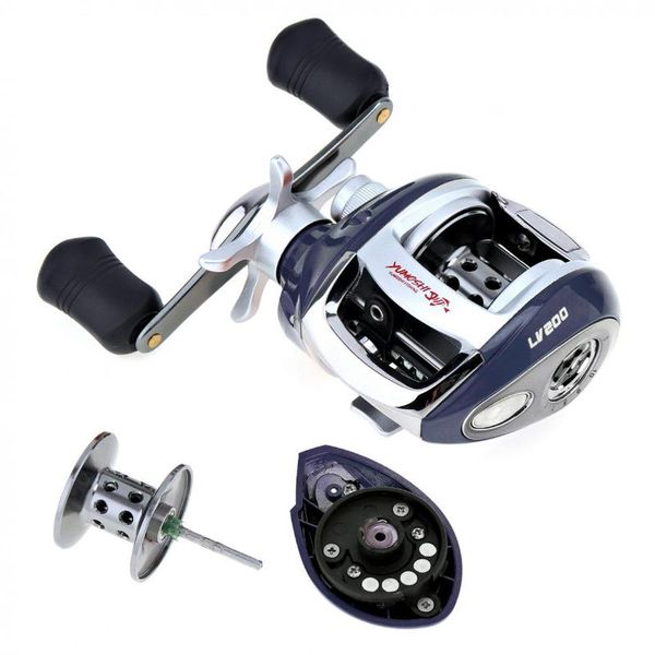 

12+1bb 6.3:1 gear ratio stainless steel fishing baitcasting reel max drag 5kg/11lb with magnetic brake left right hand optional reels