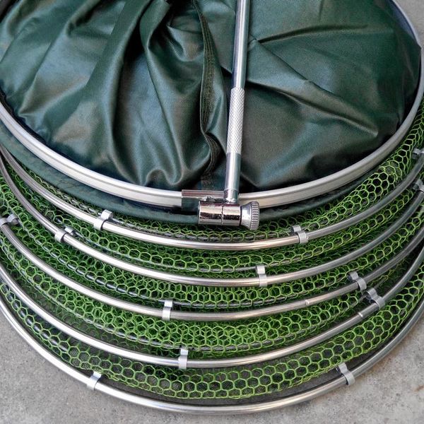 

fishing accessories 2m/2.5m/3m/4m net with quick drying bag attached to the trap folding nets crayfish carp