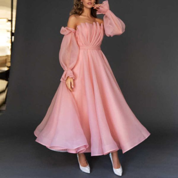 

luxury party evening dress 2021 summer solid slim, White;pink