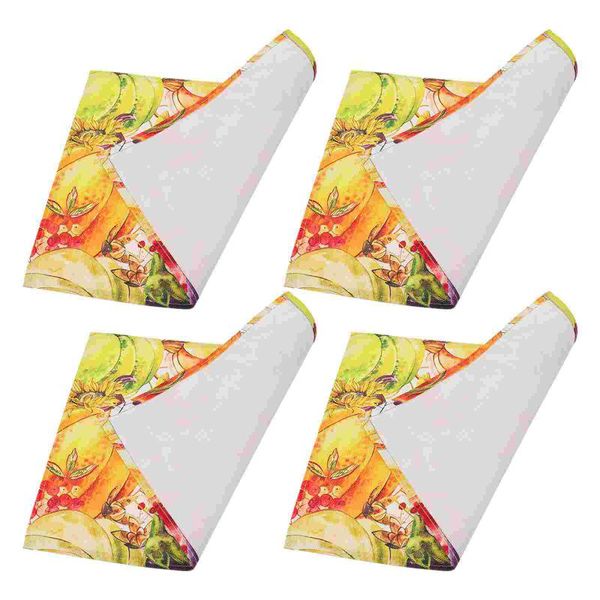 

mats & pads 4pcs durable pumpkin placemats thankful (assorted color)