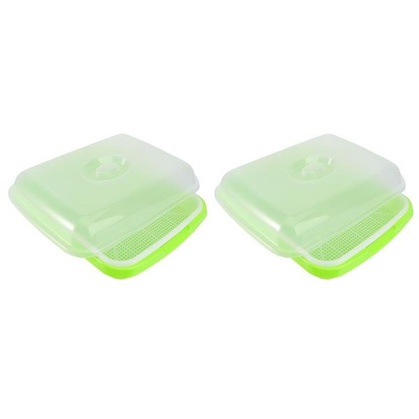 

planters & pots 2 sets sprout trays soil-healthy wheatgrass grower storage