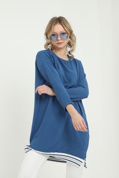 

ethnic clothing saks blue ribbon detail tunic season plus size long-sleeve casual cutout women's top, Red