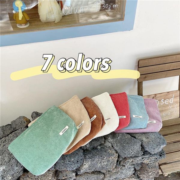 

cosmetic bags & cases corduroy fashion women's bag toiletries organize storage travel handbag and coin purse lipstick make up clutchs