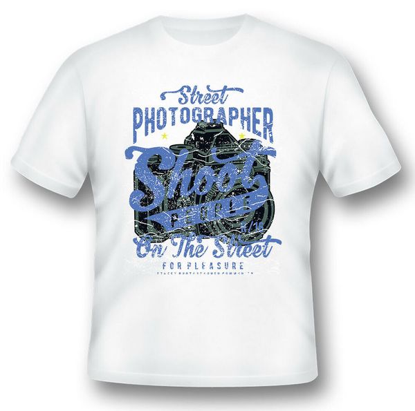 

street pgrapher i shoot people on the street black or white tee, White;black