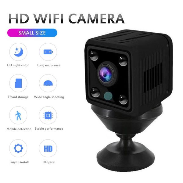 

mini camera dvr hd1080p wireless wifi network security home support infrared night vision tf card cameras