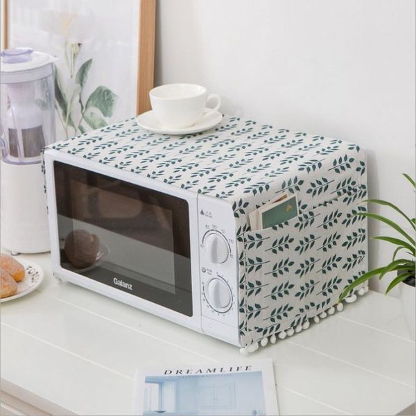 

other household sundries 30x90cm linen microwave oven dust cover towel cotton oil-proof on the for kitchen