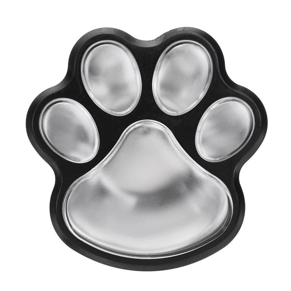 

solar power 4 led dog animal paw print light for outdoor garden path - colorful