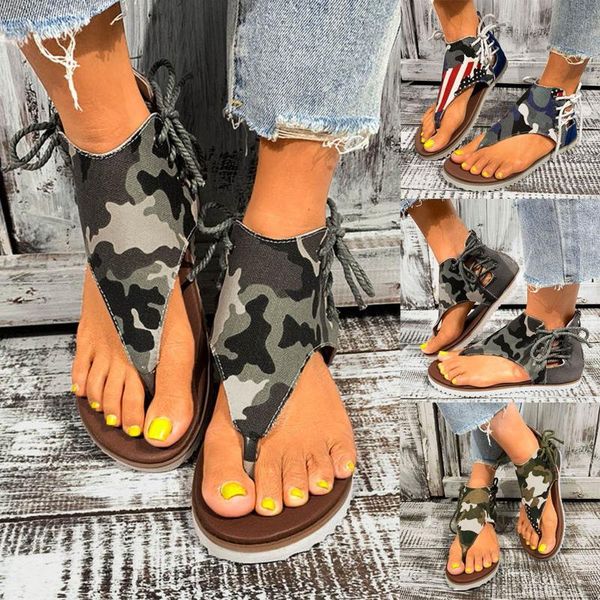 

flip-flop sandals women 2021 summer camouflage zipper shoes flat beach open toe breathable, Black