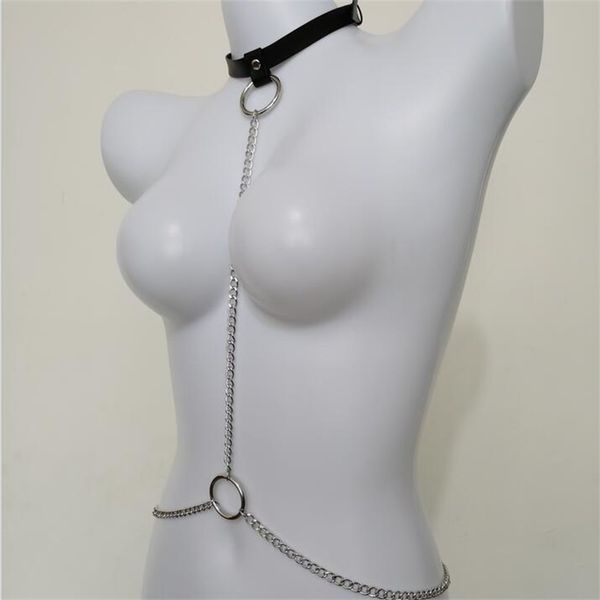 

body chain harness gothic chains for women belly female bodysuit jewelry festival girls fashion jewellery 1685 q2, Silver