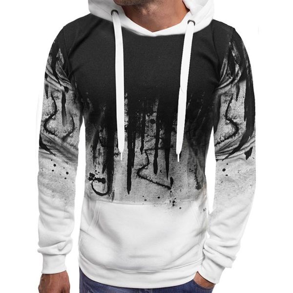 

men's hoodies & sweatshirts spring autumn men streetwear tracksuit hooded male casual man pullover sportswear baggy clothes y2k 70s 80s, Black