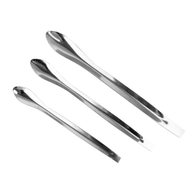 

eyebrow tools & stencils 3pcs stainless steel makeup spatulas lipstick powder subpackaging spoon cosmetic scoop