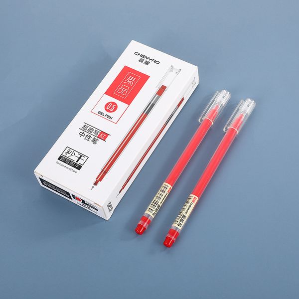 Neutraler Stift mit großer Kapazität, rot, blau und schwarz, 0,5-mm-Nadel, wasserbasierter Büro-Signatur-Schülerstift