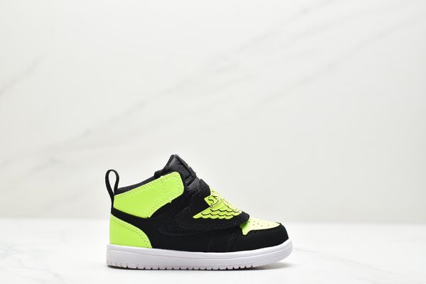

kids 1s sky 1 td black volt bq7196 007 shoes for boys girls size 6c-3y 22-35