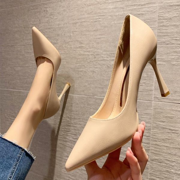 

dress shoes high heels 9cm black pumps silver wedding nude bridal estiletos mujer 2021 women