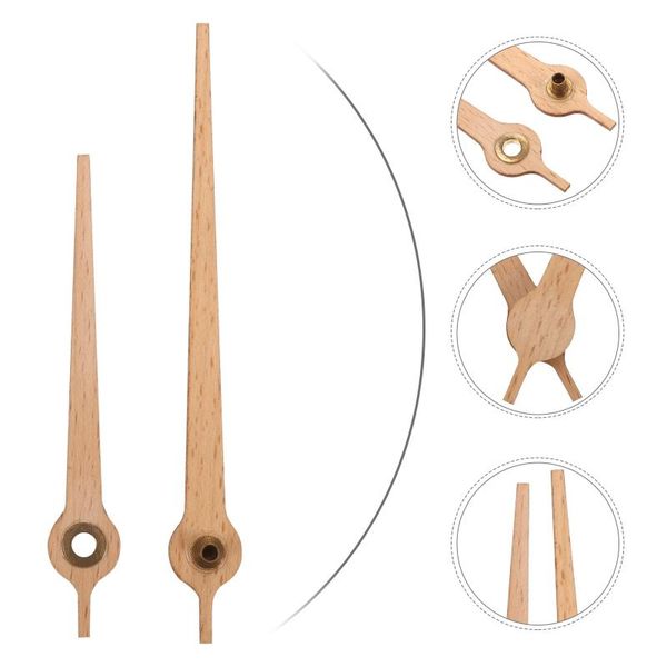 

wall clocks 1 set clock hour hand wooden minute second part