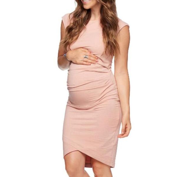 

women's dresses summer sleeveless pregnancy maternity dress clothes 2021, White