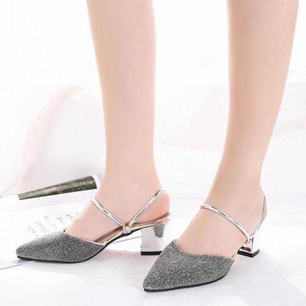 

dress shoes women's sandal square heel open-toe open summer shoe 2021, Black