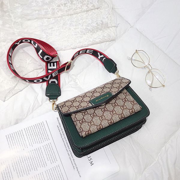 

messenger bag for women 2021 new internet celebrity same fashion crossbody all-matching wide shoulder strap shoulder womens bag fashion smal