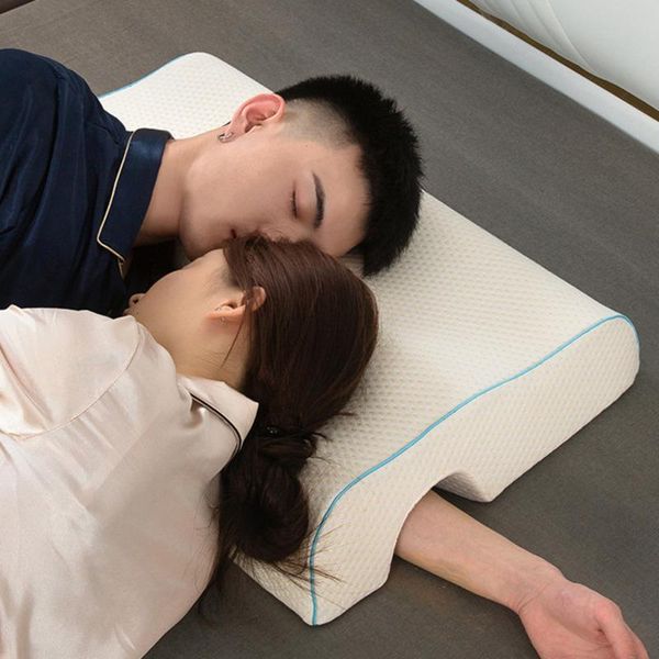 

pillow couples arched cuddle with slow rebound memory foam for arm rest hand pillow-