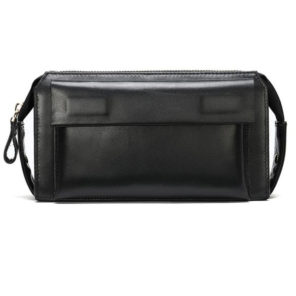 

wallets genuine leather male long wallet casual handbags men's business cell phone pouch money purse real men women clutch bags, Red;black