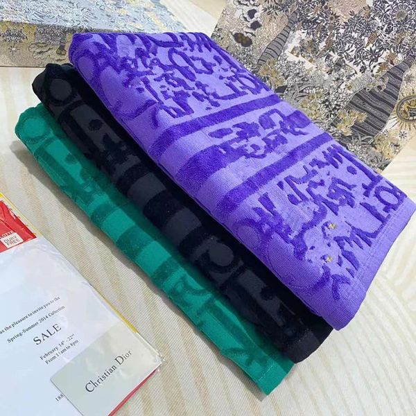 

classic letter printed beach towels luxury modern design fashion bath towel