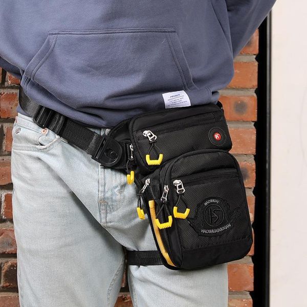 

fashion thigh drop leg bag for men tactical military waist packs male motorcycle bike cycling travel outdoor sports fanny pack
