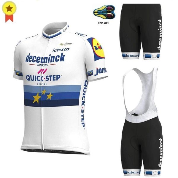

racing sets 2021 summer european quick step cycling clothing men's jersey set road bike suit mtb uniform maillot culotte, Black;blue