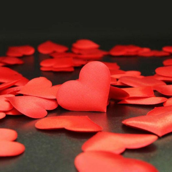 

decorative flowers & wreaths 100pcs/set silk petals flower love heart romantic rose wedding confetti decoration accessoires wholesale
