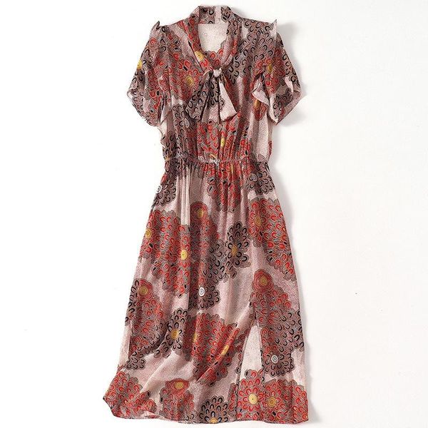 

casual dresses silk dress is spring summer contracted the western style 2021 female long, Black;gray