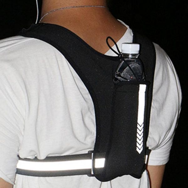 

outdoor bags running backpack lightweight sport vest male female trail bag large-capacity reflective sports waist for