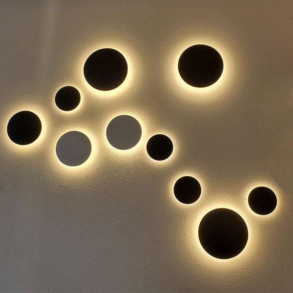 

wall lamp indoor led living room decoration touch sensor household lamps attic staircase round aluminum ac90-260v