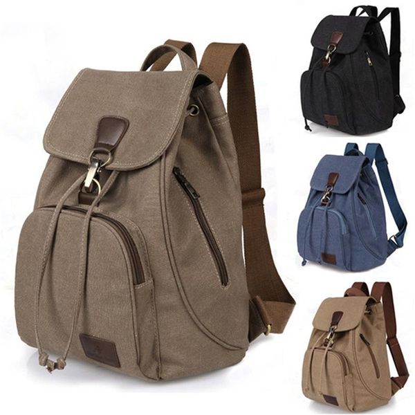 

backpack vintage canvas travelling large capacity durable computer outdoor rucksack fashion school