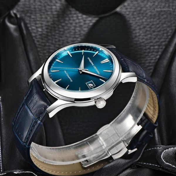 

wristwatches pagani design brand fashion sports and leisure watches sapphire glass stainl steel waterproof hanical, Slivery;brown