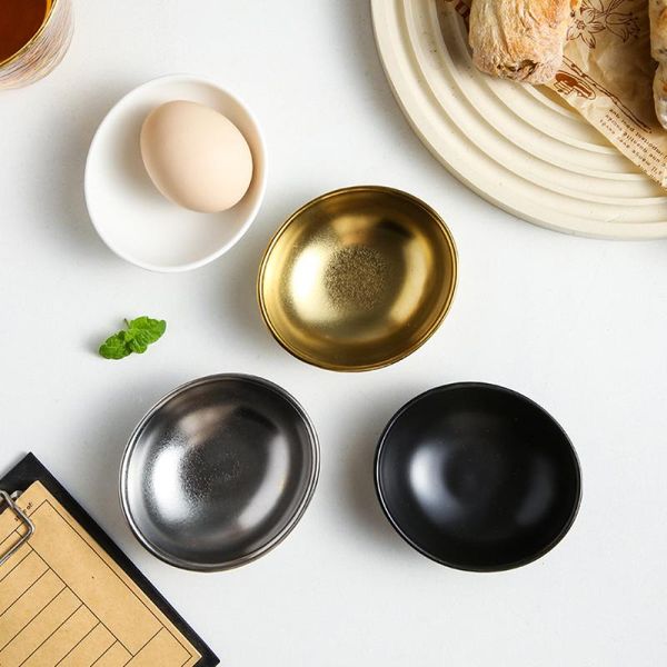 

dishes & plates 4pcs ceramic sauce creative vinegar egg (assorted color)