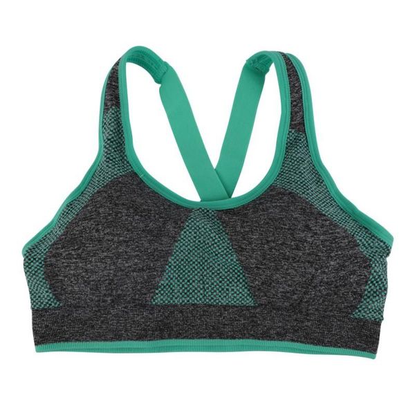

gym clothing back cross strap sports bra women fitness yoga running vest underwear padded push up breathable sport top, White;black