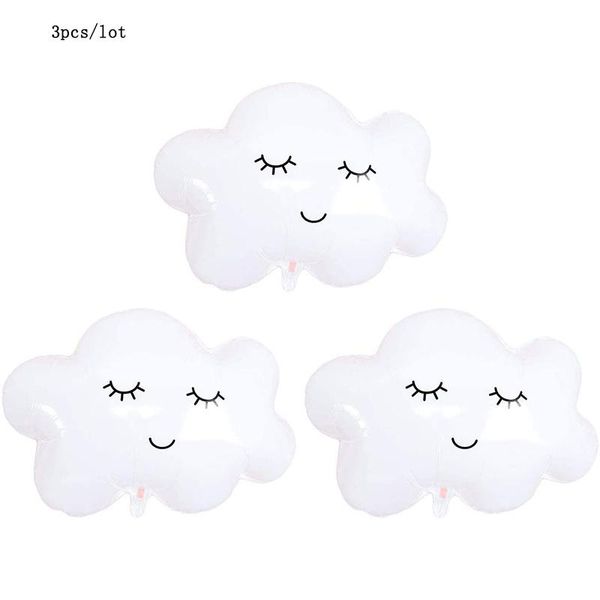 

party decoration supplies smiling foil cloud balloons for baby shower decor white mylar globos
