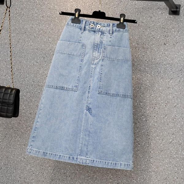 

skirts plus size denim skirt female summer fashion women casual streetwear blue jean, Black