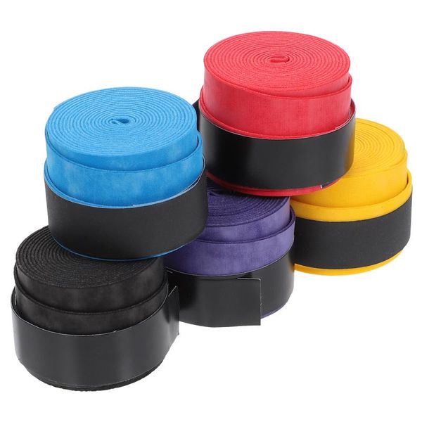 

sweatband 5pcs racket overgrips anti-slip tennis grip tape, Yellow;black