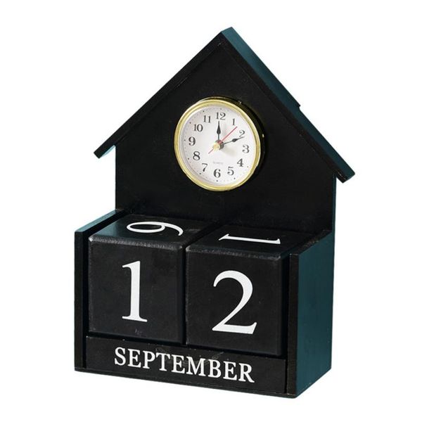 

wall clocks 1pc bedroom clock wooden hanging home ornament (black)