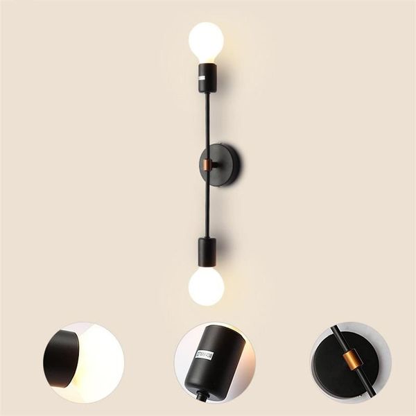

wall lamp 2021 bedside living room led lamps bedroom light study wandlamp indoor decorations ac85-265v double head
