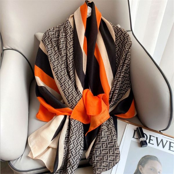 

70% off spring printing cotton hemp fashion decoration cartoon animation foreign style women's seasons general warp knitted scarf, Blue;gray