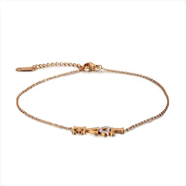 

link, chain 2021 fashion love gold color stainless steel bracelets female bangles trendy jewelry accept drop, Black