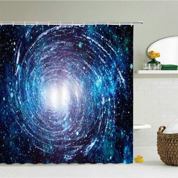 

shower curtains galaxy night starry sky curtain 240x180cm large size 3d print fabric for bathroom decoration