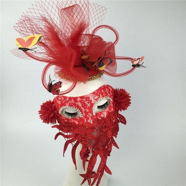 

party masks lady cosplay mask halloween masked make up wear pography headwear catwalking show b-9516