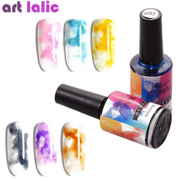 

watercolor ink water dyeing liquid gradient 15ml nail art japanese nails gel polish 1pc marble pattern1, Red;pink