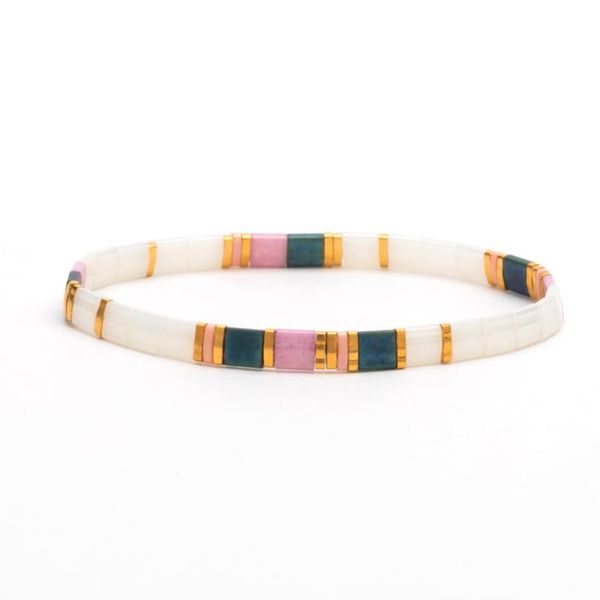 

charm bracelets taidian diy miyuki tila beads bileklik 17cm large size bohemian jewellery, Golden;silver