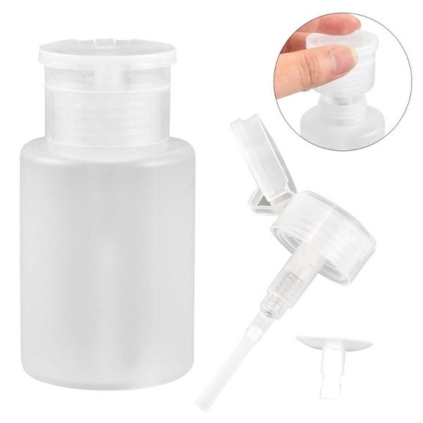 

60/150ml press empty bottle plastic nail water cleaning remover makeup suitable for bottled tool supplies storage bottles & jars