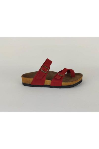 

slippers women's red leather, Black